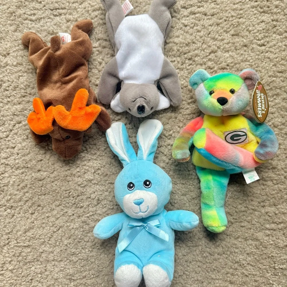 NFL Brett Favre Plush NWT + 3 Stuffed Toys, Soft Plush Toys Bundle Set of 4